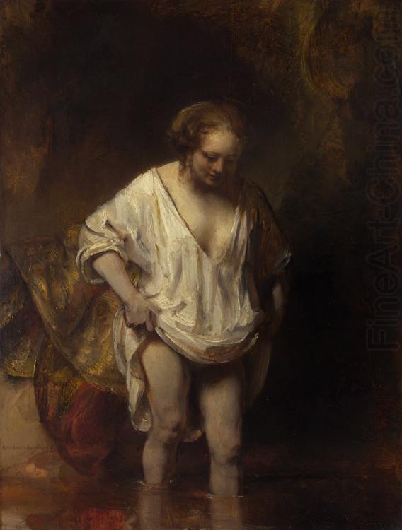 REMBRANDT Harmenszoon van Rijn A Woman Bathing (mk33) china oil painting image